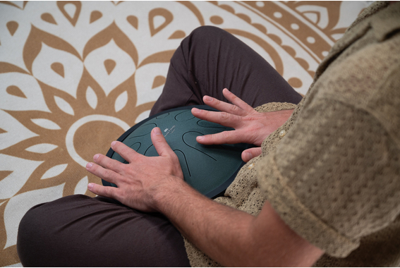 Meinl Sonic Energy 10" Compact Steel Tongue Drum Dunkelgrün image 9