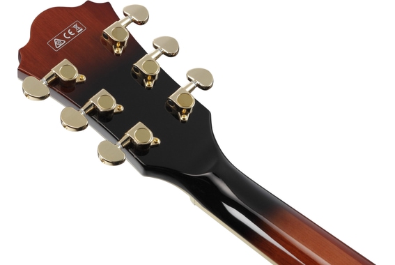 Ibanez AG95QA-DBS Dark Brown Sunburst image 9