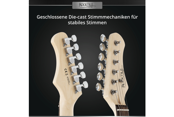 Rocktile Youngster YS-1BK 3/4 Elektrische Gitaar Zwart image 9