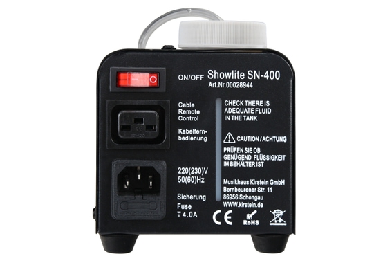 Showlite SN-400 Rookmachine + SPS-121 RGBW Spot + 1 l Fluid Set image 9