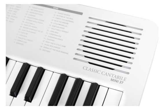 Classic Cantabile MINI-37 Keyboard weiß-grau image 9