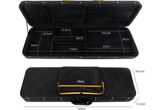 Rocktile Pro RB-400B Blackbird E-Bass Black Softcase Set image 9