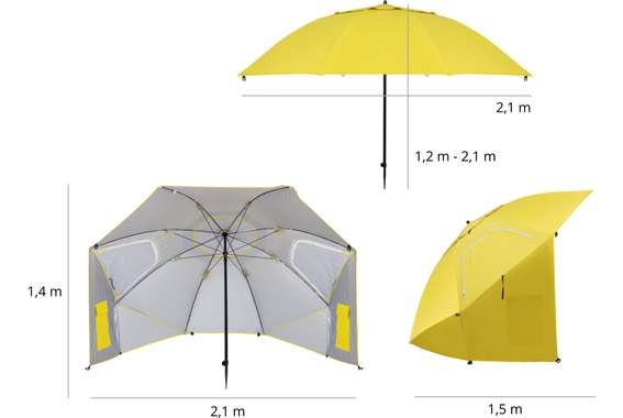 Stagecaptain UM-210 Shady Ombrellone Tenda Da Spiaggia image 9