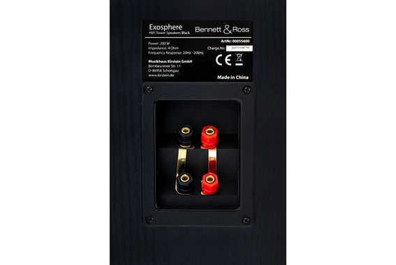 Bennett & Ross Exosphere HiFi Standlautsprecher Paar schwarz 2x 200W RMS  - Retoure (Verpackungsschaden) image 9