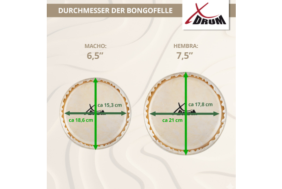 XDrum Bongos Pro Tobacco  - Retoure (Zustand: gut) image 9