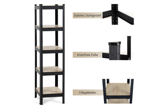 Stagecaptain Heavyrack Scaffale da Magazzino Design Antracite image 9
