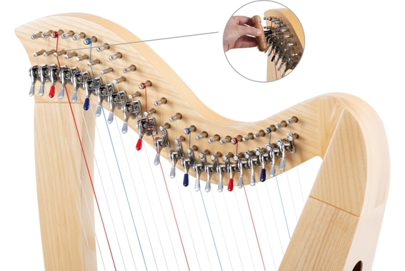 Classic Cantabile H-22LG AW Keltische Harp 22 Snaren image 9