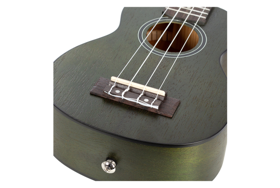 Set Ukulele Sopran Cascha Premium Mahogany Verde image 9