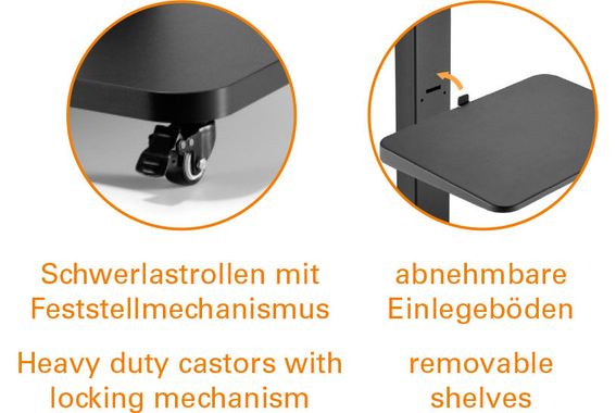 my wall HL 108 Support Sur Pied Pour Écrans Plats image 9