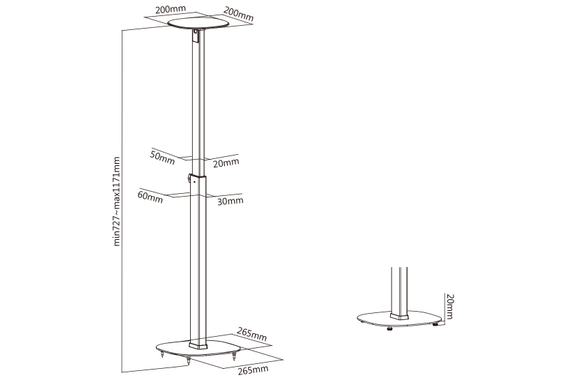 my wall HS 23 2 Standaards Voor Luidsprekers Zwart image 9