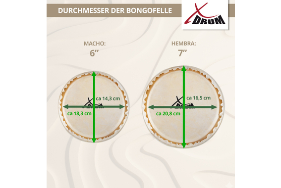 XDrum Bongos Club Weinrot  - Retoure (Zustand: sehr gut) image 9
