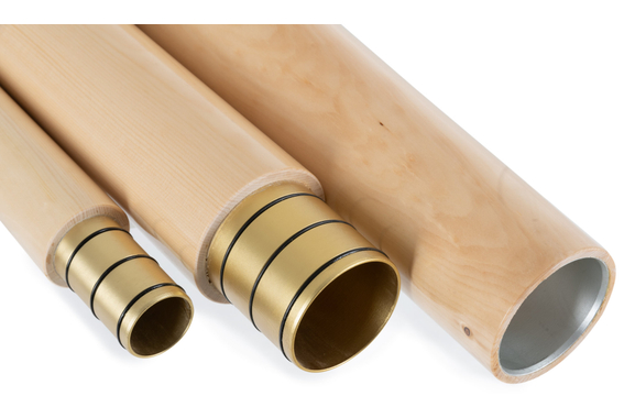 Lechgold Alphorn Zirbe F 360 cm Set 3 pièces incl. tube à main en Sib image 9