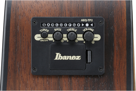 Ibanez AAD70CE-TBN Westerngitaar Charcoal Burst Top image 9