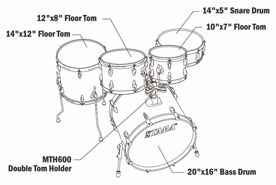 Tama IP50H6W-BRM Imperialstar Drumkit Burnt Red Mist image 9