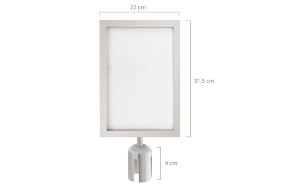 Stagecaptain PLS-200S Poteaux de Séparation Système de Guidage Piétons Argent Paire avec Support de Panneau image 9