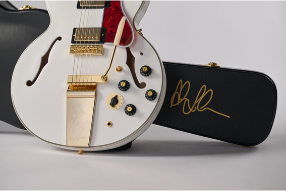 Epiphone Alex Lifeson 1976 ES-355 Reissue Alpine White image 9