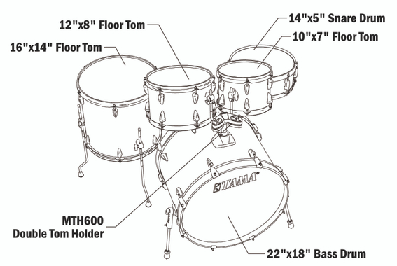 Tama IP52H6W-HBK Imperialstar Drumkit Hairline Black  - Retoure (Zustand: sehr gut) image 9