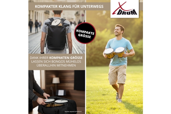 XDrum Bongos Club Tobacco Set incl. Bongotas image 9