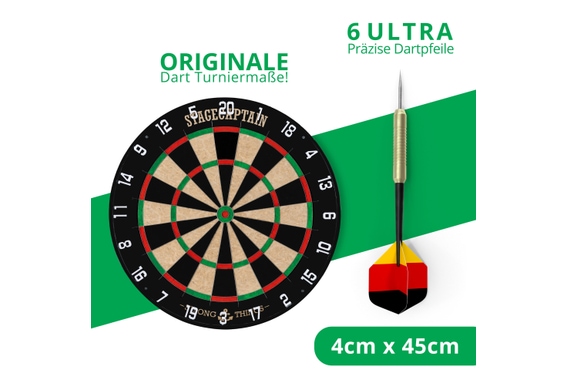 Stagecaptain DBS-1715C BullsEye Champion Set Cible de Fléchettes avec Tapis image 9
