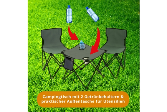 Stagecaptain CS-4547 GY Campingtisch-Set klein Grau image 9