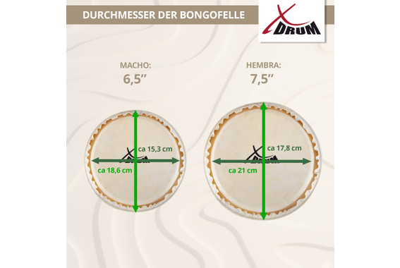 XDrum Bongos Pro Natur  - Retoure (Zustand: sehr gut) image 9