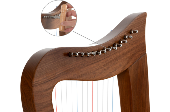 Classic Cantabile H-12 WN Keltische Harfe 12 Saiten image 9