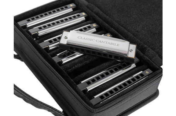 Classic Cantabile AHBS-7 Alabama Blues Harmonica 7er Set image 9