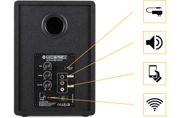 McGrey MM-550BT Multimedia-Aktivlautsprecher  - Retoure (Zustand: sehr gut) image 9