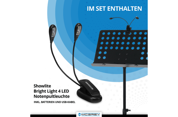 Set de Atril de Orquesta McGrey con Luz LED image 9