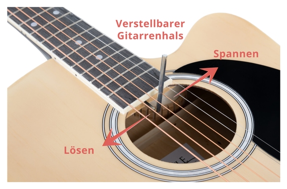 Rocktile WSD-8CE-NT Slim Line Westerngitarren Set image 9