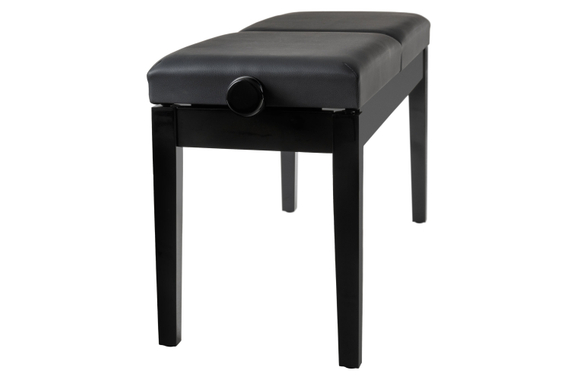 Classic Cantabile Doppelsitzer Pianobank Schwarz Hochglanz image 9