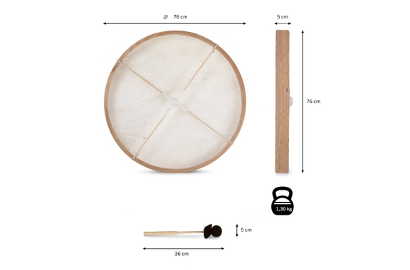 Classic Cantabile ND-30 All Natural Frame Drum 30" image 9