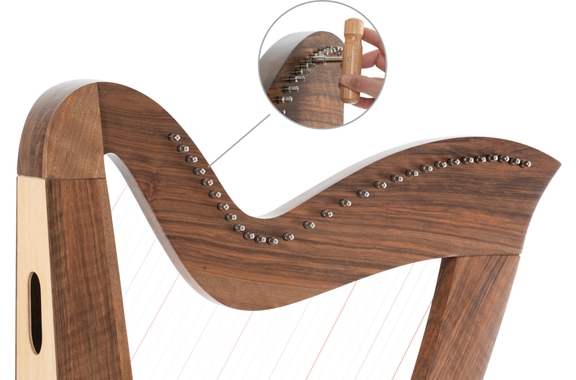 Classic Cantabile H-29 WN harpe celtique 29 cordes image 9