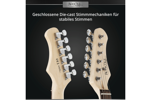 Rocktile Youngster YS-1BK 3/4 Chitarra Elettrica Nera image 9
