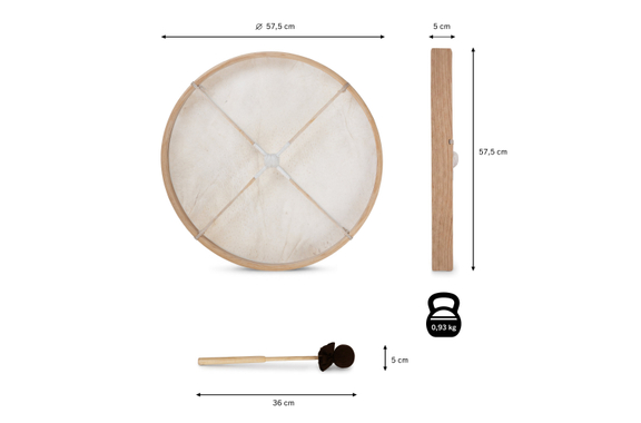 Classic Cantabile ND-22 All Natural Frame Drum 22" image 9