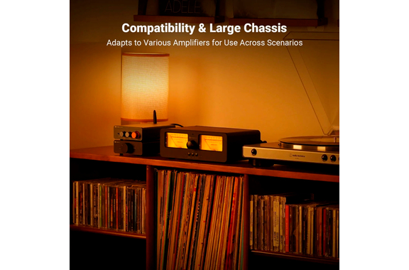 Conmutador Fosi Audio LC30 VU Amplificador/Altavoces Naranja image 9
