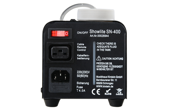Showlite SN-400 Nebelmaschine + SPS-121 RGBW Spot + 1 l Fluid Set image 9
