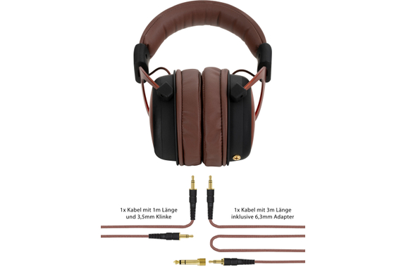 Pronomic KH-6093 KU Studio-Kopfhörer Kupfer/Braun image 9