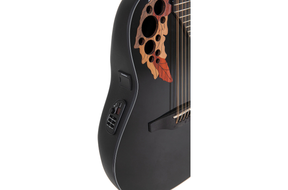 Ovation Celebrity Elite CE4412 Mid Cutaway 12-String Black image 9