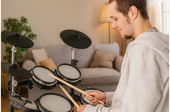 XDrum DD-530 Set de Batería Electrónica con Taburete, Auriculares y Escuela image 9