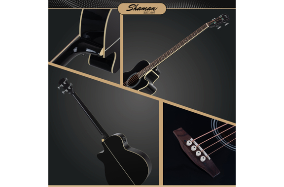 Shaman AB4-50CE-BK Bajo Acústico Negro image 9