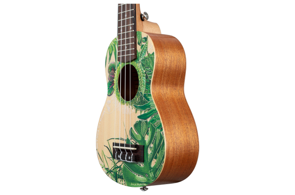 Cascha Art Series Sopraan Ukulele Leafy image 9