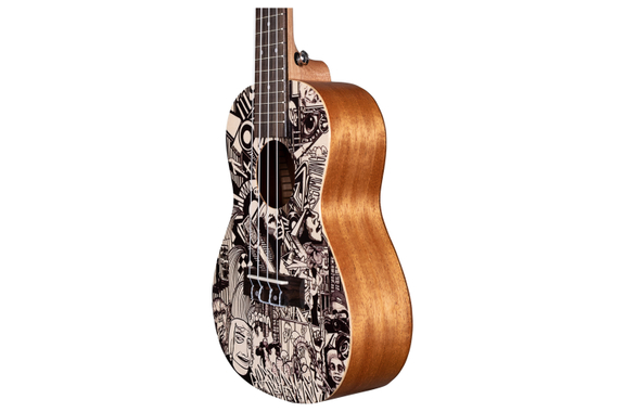 Cascha Art Series Konzert Ukulele Sketch  - 1A Showroom Modell (Zustand: wie neu, in OVP) image 9