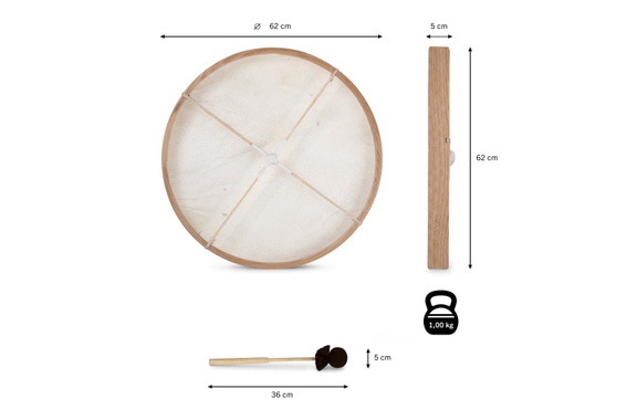 Classic Cantabile ND-24 All Natural Frame Drum 24" image 9
