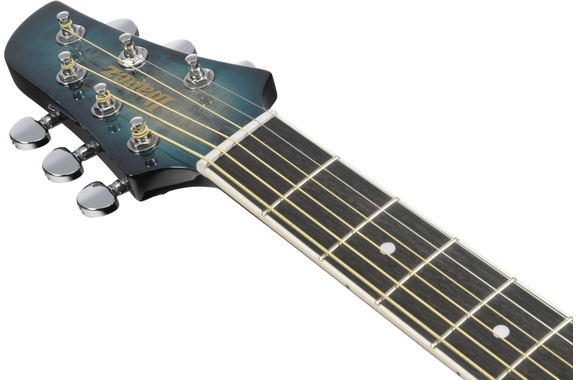 Ibanez TCY10PA-CBS Westerngitaar Cosmic Blue Starburst High Gloss image 9