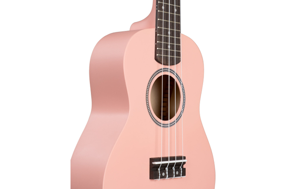 Set de Ukulele Soprano Cascha Linde Rosa image 9