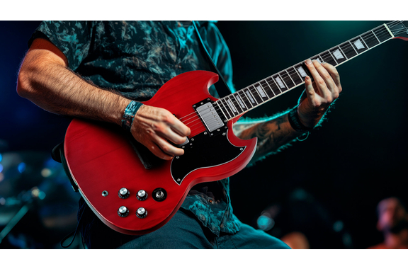 Rocktile Pro S-Red E-Gitarre Heritage Cherry AK20G Set image 9