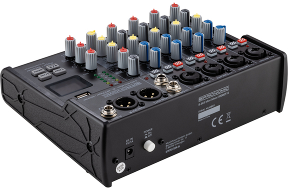 Pronomic B-603 Mini-Mixer mit Bluetooth und USB-Recording image 9