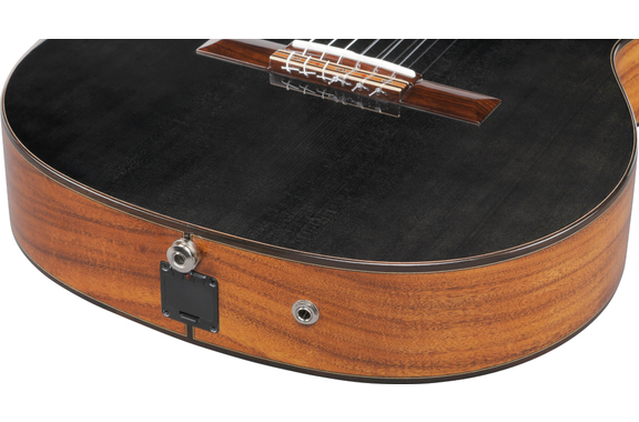 Ibanez GA360TCE-TBK Concertgitaar Transparent Black High Gloss image 9