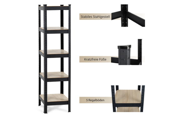 Stagecaptain Heavyrack Scaffale da Magazzino Design Antracite image 9